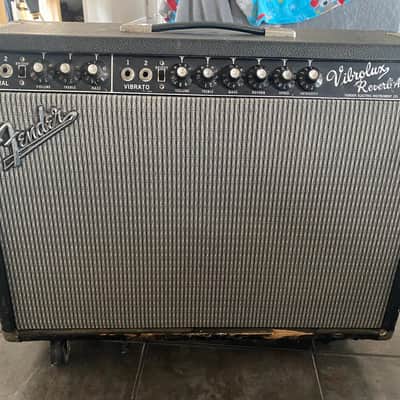 Fender Vibrolux Reverb 2-Channel 35-Watt 2x10" Guitar Combo 1964 - 1967 - Black Panel, Middle EQ engaged image 1