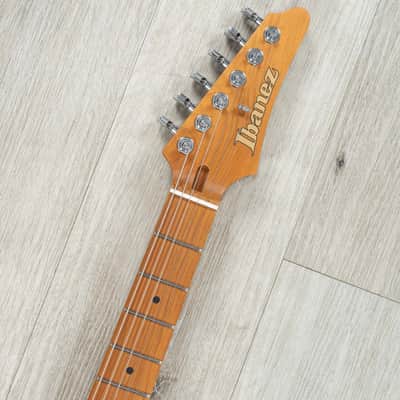 Ibanez AZ2402 Prestige Guitar, S-Tech Roasted Maple Fretboard, Pearl White Flat image 8