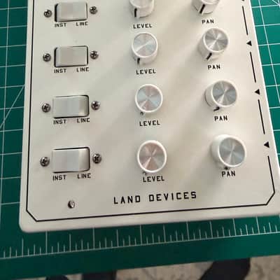 Land Devices Land Mixer 4-Channel Analog Utility Mixer w/ Pan 2023 - White on white image 2
