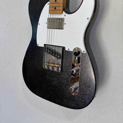 5.88 lbs Fender Brad Paisley Road Worn SH Telecaster w/ Seymour Duncan Jazz SH-2n Humbucker 2025 Black Sparkle image 4