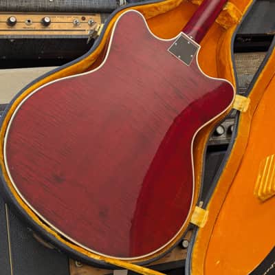 Ovation 1223-2 Typhoon III 1968/69 - Wine Red Fretless image 7