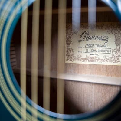 Ibanez V70CE-TBS Acoustic Electric Dreadnought image 2
