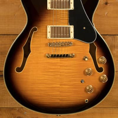 Ibanez JSM10 John Scofield Hollow Body - Walnut - Vintage Yellow Sunburst image 3