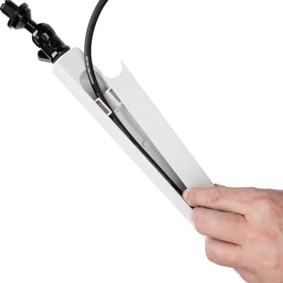 Shure by Gator SH-BROADCAST2 Shure Low-Profile Desktop Microphone Boom Stand, White image 8