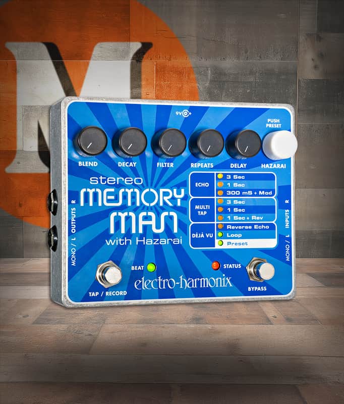 Electro-Harmonix Stereo Memory Man w/ Hazarai Delay Delay & Looper (STEREO HAZARAI) image 1