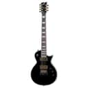 ESP LTD Deluxe EC-1007 Baritone Evertune 7-String Right-Handed Electric Guitar with 3-Piece Mahogany Neck and Macassar Ebony Fingerboard (Black)