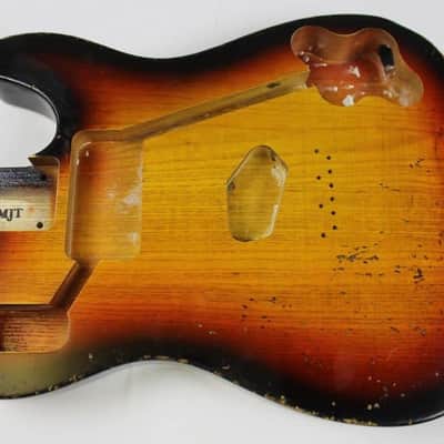MJT Official Custom Order Vintage Aged Nitro Guitar Body by Mark Jenny VTT CUSTOM Sunburst image 3