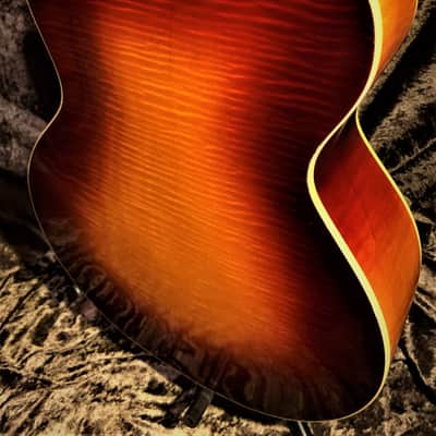 1988 Guild Acoustic Guild GF30sbx Vintage Gruhn/Walker Sunburst Flame Maple Archback Acoustic image 13