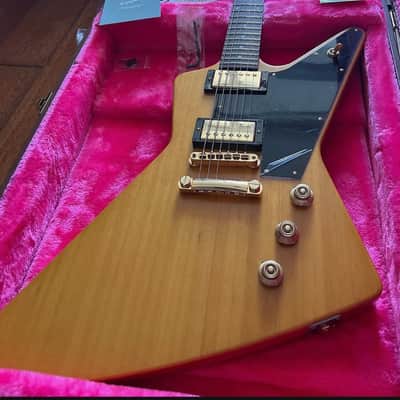 Epiphone Limited Edition '58 Korina Explorer Reissue 2022 - Antique Natural (Black Pickguard) image 1