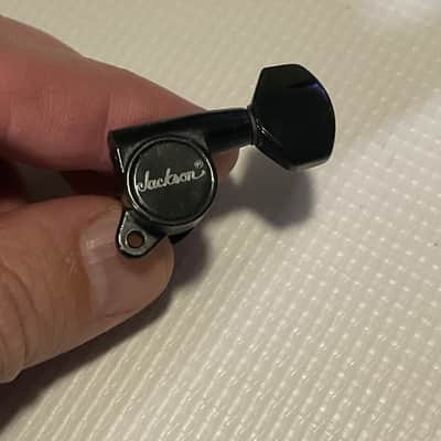 1990's Japan Jackson Professional Model Series R Logo Tuners Tuning Pegs 6 In Line image 6