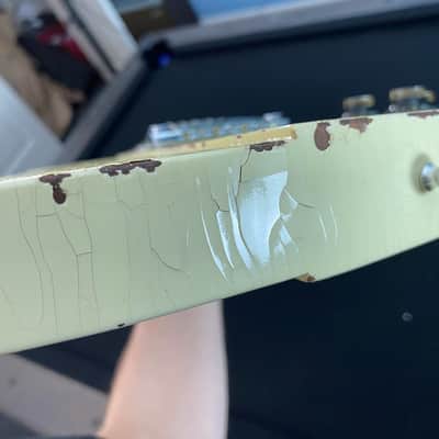 2021 Gibson Custom Shop Murphy Lab '64 Johnny Winter Signature Firebird V - Polaris White Aged image 25