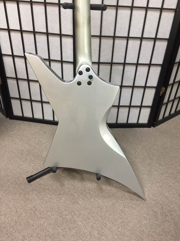 Cort VX-2X metallic silver electric guitar with EMG pick ups