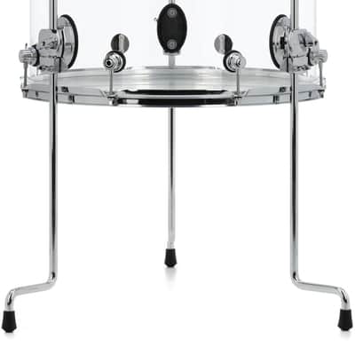 DW Design Series Acrylic Floor Tom - 16 x 18 inch - Clear Acrylic image 1