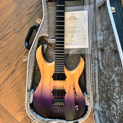 Mayones Duvell Q6 John Browne Signature Winter Heather 2018 Poland w/ Bare Knuckle Pickups, COA & Case image 3