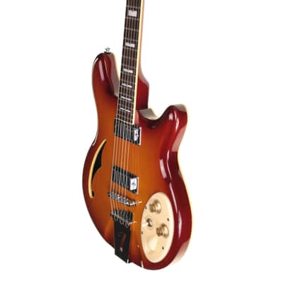 Italia Rimini 6 Electric Guitar, Honey Sunburst image 7