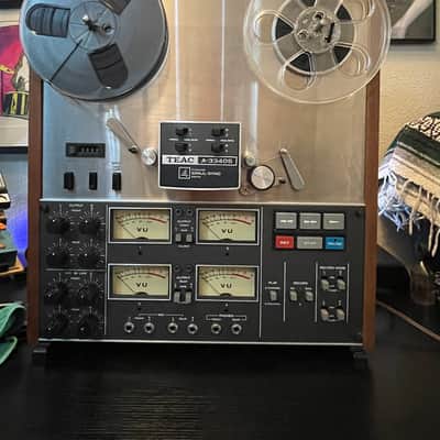 TEAC A-3440S 1/4" 4-Track Reel to Reel Tape Recorder 1970s - Silver image 8
