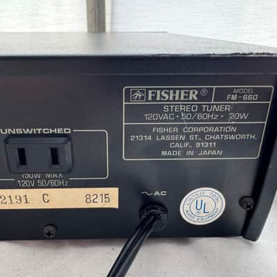 Vintage Fisher Studio Standard FM-660 AM FM Stereo Tuner ~ Tested Works Great image 12