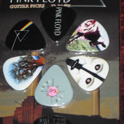 new in package (old stock) A+ Perri's Leather Ltd. / Perri's 12 Pack Of Pink Floyd Guitar Picks - Med Gauge - Celluloid Plastic, 351 shape - but slightly curved (LP12-PF1) LP12PF1 image 3