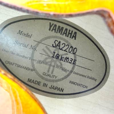 2022 Yamaha SA2200 - Violin Sunburst image 11