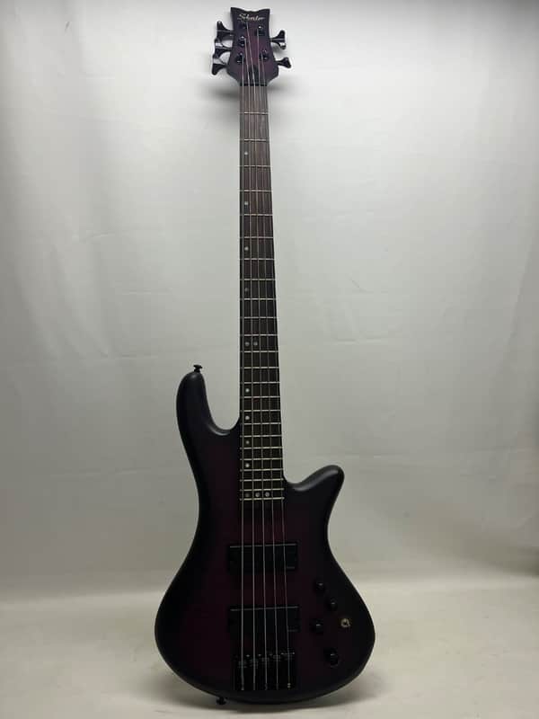 Schecter STILETTO STUDIO-5 2022 - TRANSPARENT PURPLE BURST image 1
