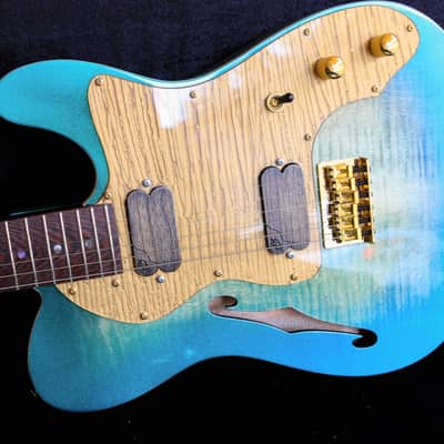 GB Liuteria Traditional tele green chameleon image 4