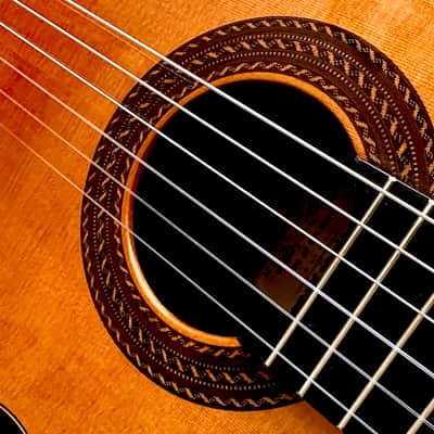 Nahum Herrera Lattice Concert Guitar 2024-Cedar/Ancient Dark Cocobolo image 3
