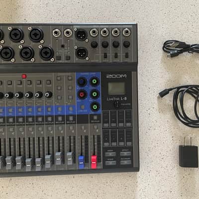 Zoom LiveTrak L-8 Digital Mixer / Recorder 2010s - Grey / Blue image 4