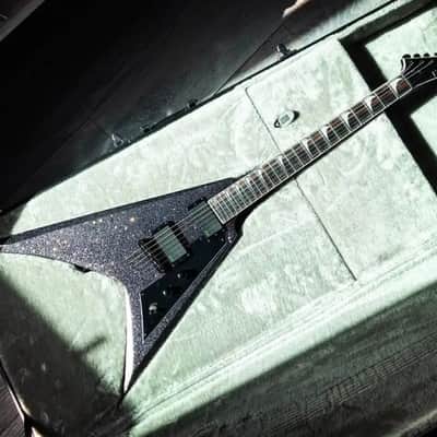 ESP LTD KH-V Kirk Hammett Signature 2023 - Present - Black Sparkle image 1