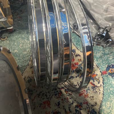 Pearl - Music City Custom, Reference Series 12 Piece Shell Bank Set. David Frangioni, Modern Drummer Collection, Carl Palmer. Platinum Smoke Marine image 15