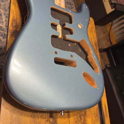 Fender Player Strat BODY 4.57 lbs Guitar Part Tidepool Blue image 1