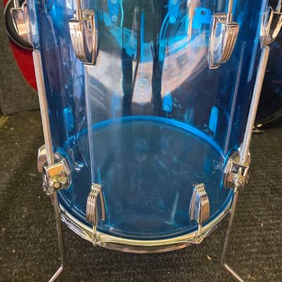Ludwig VISTALITE 16" Floor Tom - Late 70s - Blue image 2