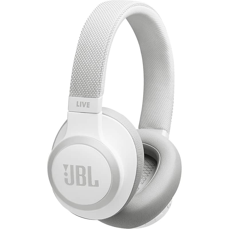 JBL LIVE 650BTNC Wireless Over-Ear Noise-Cancelling Headphones Regular White image 1