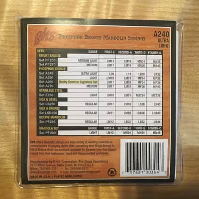 GHS A240 Ultra Light Mandolin Strings image 2