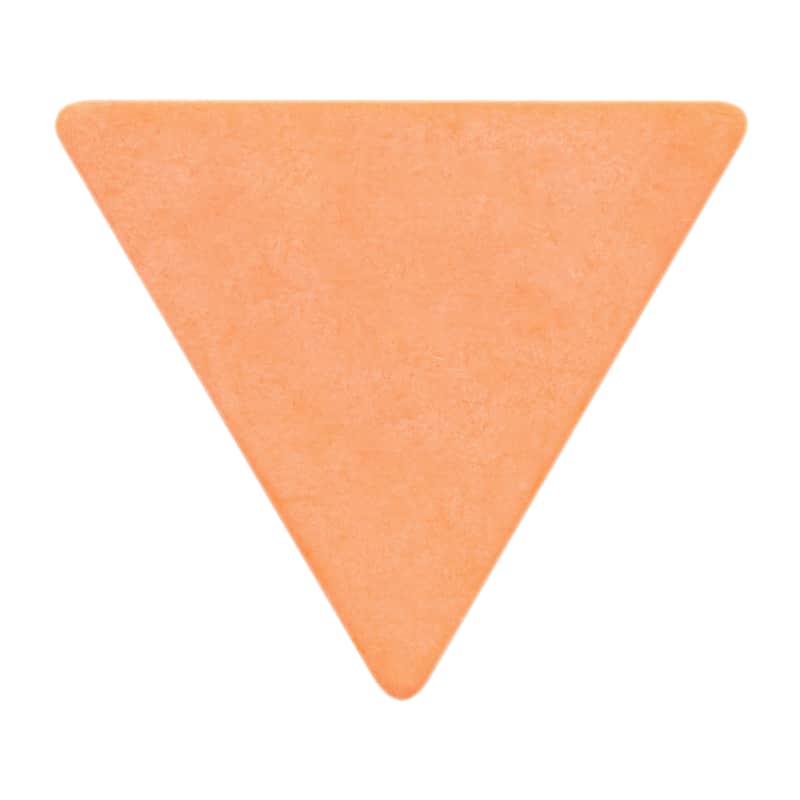 Delrin Orange Guitar Or Bass Pick - 0.60 mm Medium Light Gauge - Premium Made In USA - 355 Large Triangle Shape - 1 Pack image 1