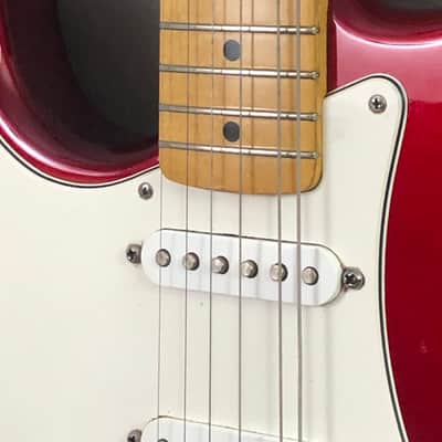 LEFTY! Vintage 1987 Fender ST72 Candy Apple Red Hendrix Voodoo Strat Custom Solid Body Guitar MIJ 7.6 Lb HSC image 5