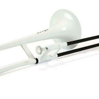 pInstruments pBone PBONE1W Trombone,  Lightweight Versatile Durable ABS, White image 7