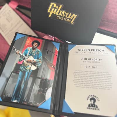 Gibson Custom Shop Jimi Hendrix Signature '67 SG Custom Reissue 2020 - 2021 - Aged Polaris White image 6