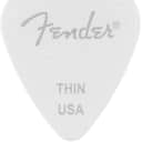 Genuine Fender Wavelength 351 Guitar Picks (6 Pack) THIN, WHITE, 198-3351-180