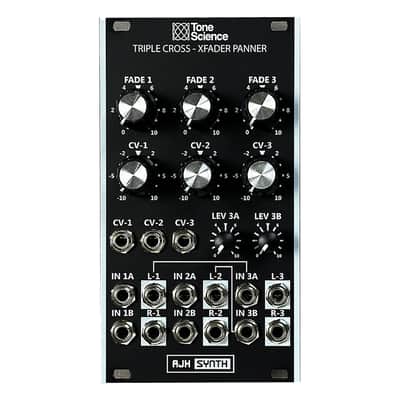 AJH Synth Triple Cross Eurorack VC Crossfader Module (Black) image 2