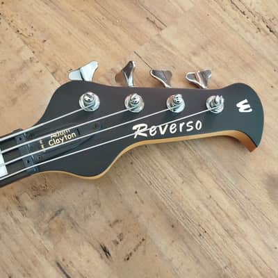 Warwick Reverse Artist Series Adam Clayton Signature 4-String Bass with Rosewood Fretboard 2010s - Gold image 10