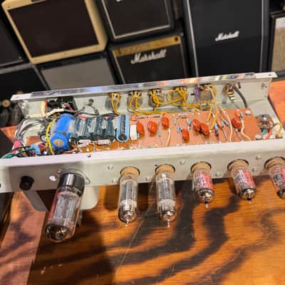 Unknown Lightning 15 Style Recording Guitar Ampifier w/ Matchless Transformers in Old Fender 2-Tone Cabinet image 8