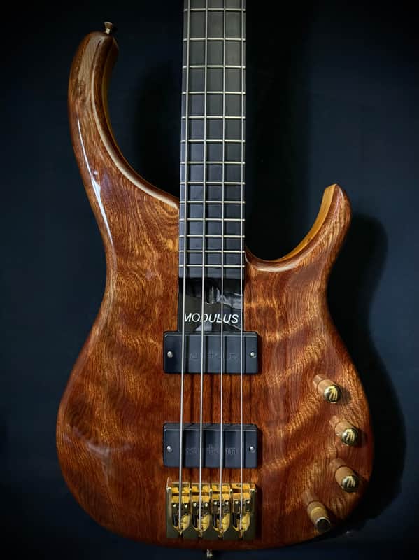 Used Modulus Quantum Four 2006 4-string Bass - Trans Amber image 1