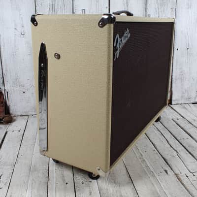 Fender Super-Sonic 60 212 Electric Guitar Speaker Cabinet Blonde with Cover image 3