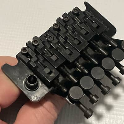 1980's Original Made in Germany Black Lefty Left-Handed Guitar Tremolo Bridge Vibrato & Arm image 14