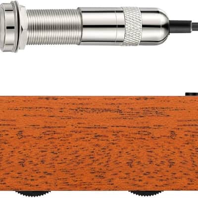 Acoustic Guitar Pickup, Guitar Pickups Passive Mahogany Soundhole Pickup with Humbucker Volume Tone Control, Fits 3.8” to 3.94” Soundhole Diameter image 2