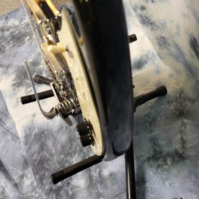Video Demo 1967 Teisco May Queen Black White Pro Setup New Strings Hard Shell Case image 7