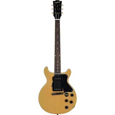 Epiphone Inspired by Gibson Custom 1960 Les Paul Special Double Cut Reissue Guitar w/ Hardshell case - TV Yellow image 2