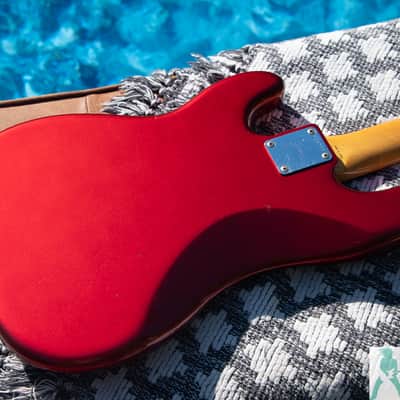 1991 Fender PB-62 '62 Precision Bass Reissue - Candy Apple Red - Made in Japan (FujiGen) Pro Set Up w Perfect Frets/Action/Intonation! image 7