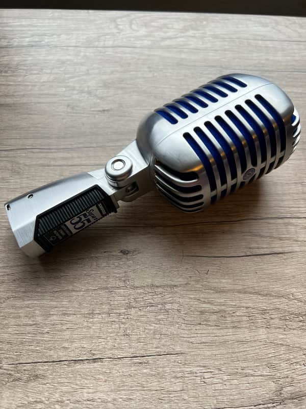Shure Super 55 Deluxe Supercardioid Dynamic Microphone 2017 - Present - Chrome image 1