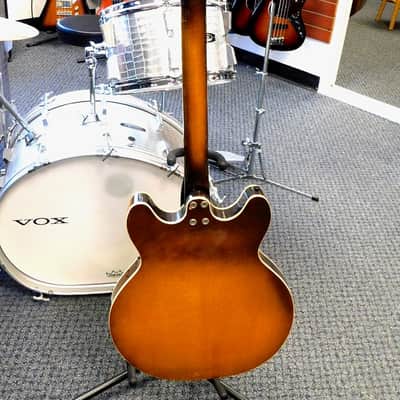 Vintage 1960's Harmony H-75 Hollowbody Electric Guitar w/Case! DeArmond Pickups! Honey Sunburst Finish!!! image 5